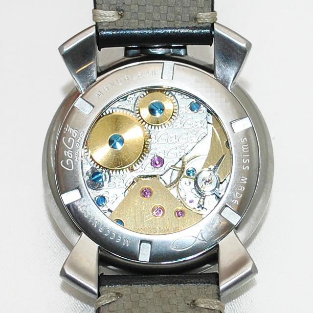 ガガミラノ コピー MANUALE マニュアーレ マヌアーレ 48mm ブラック/シルバー 5010 VINTAGE